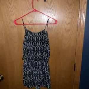 A black and white romper